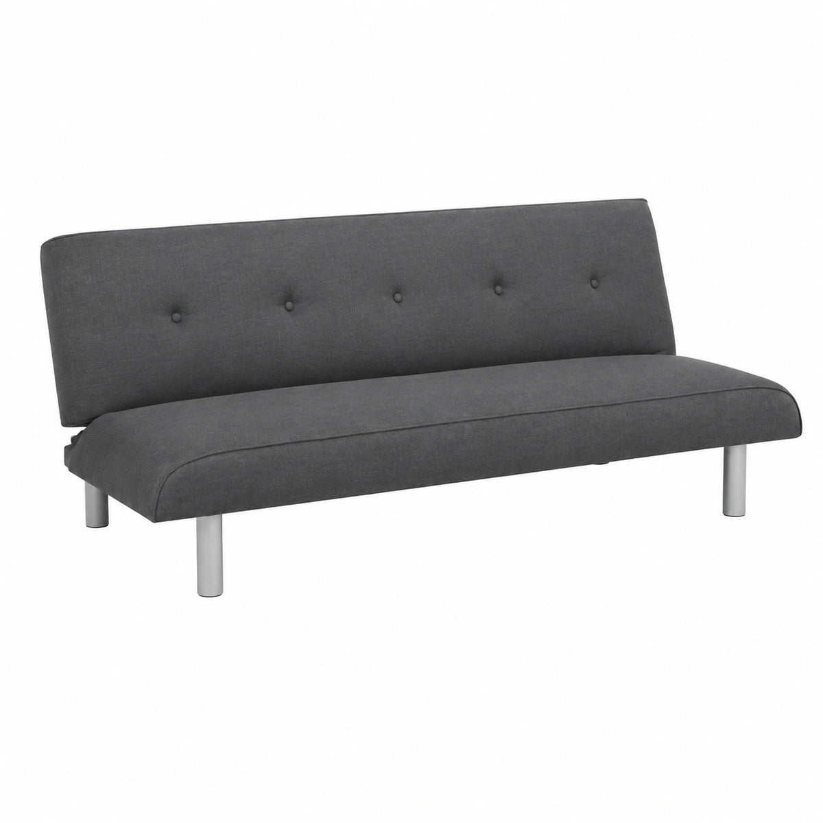 Divano Letto a 3 Posti in Tessuto Larimar XL per Soggiorno - Grigio Antracite