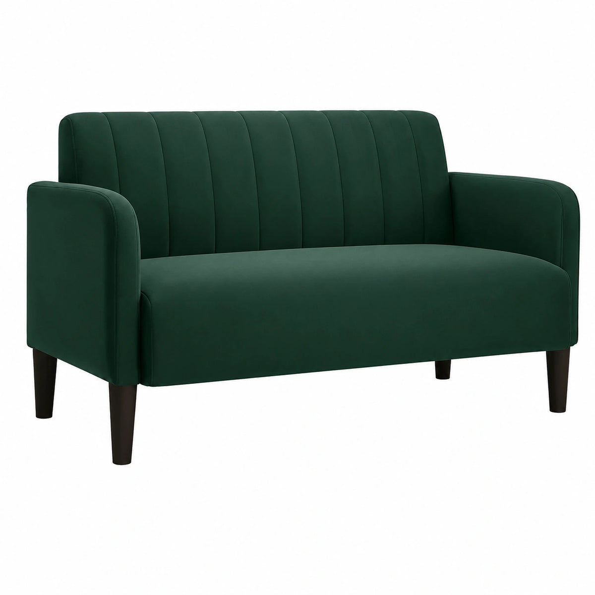 Divano a 2 posti in velluto verde scuro 109 cm vidaXL