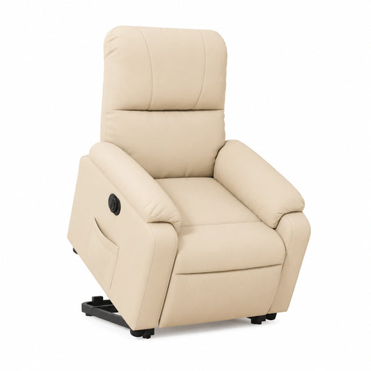 Poltrona Relax Elettrica in Microfibra con Funzione Alzapersone e Recliner