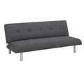 Divano Letto a 3 Posti in Tessuto Larimar XL per Soggiorno - Grigio Antracite