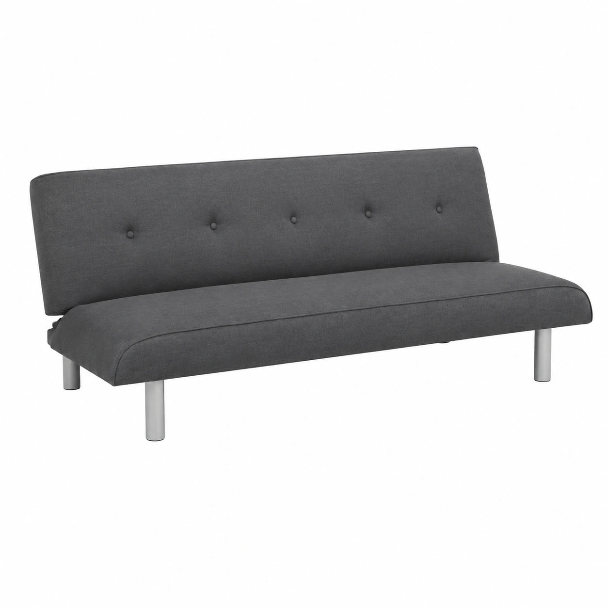 Divano Letto a 3 Posti in Tessuto Larimar XL per Soggiorno - Grigio Antracite