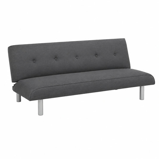 Divano Letto a 3 Posti in Tessuto Larimar XL per Soggiorno - Grigio Antracite